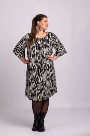 No. 1 by Ox - "Zebra" tunika kjole i lækker viskose