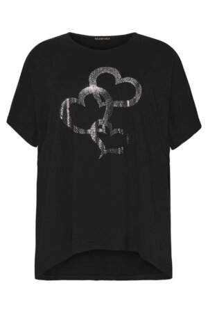 No. 1 by Ox - T-shirt i viskose med hjerter