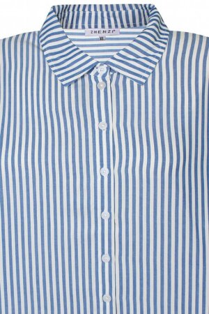 Zhenzi - Blød skjorte med lodrette striber