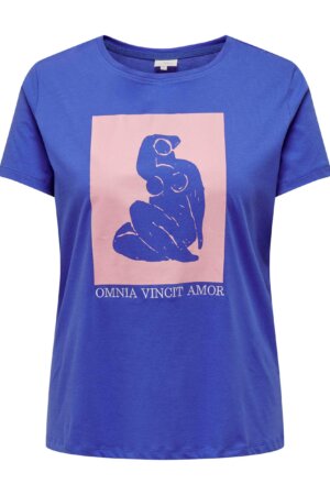 Only Carmakoma - T-shirt med print