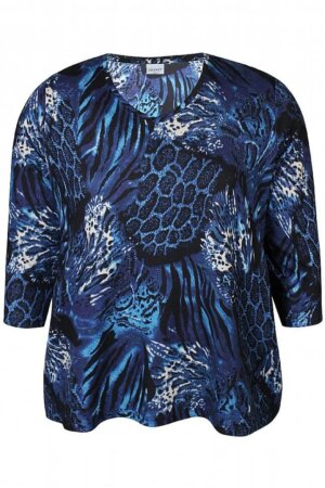 Zhenzi - Let strikket bluse med v-hals