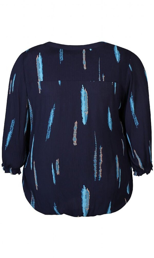 Zhenzi - Viskose bluse med enkelt print